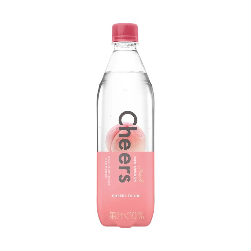泰山水蜜桃氣泡水 590ml, , large